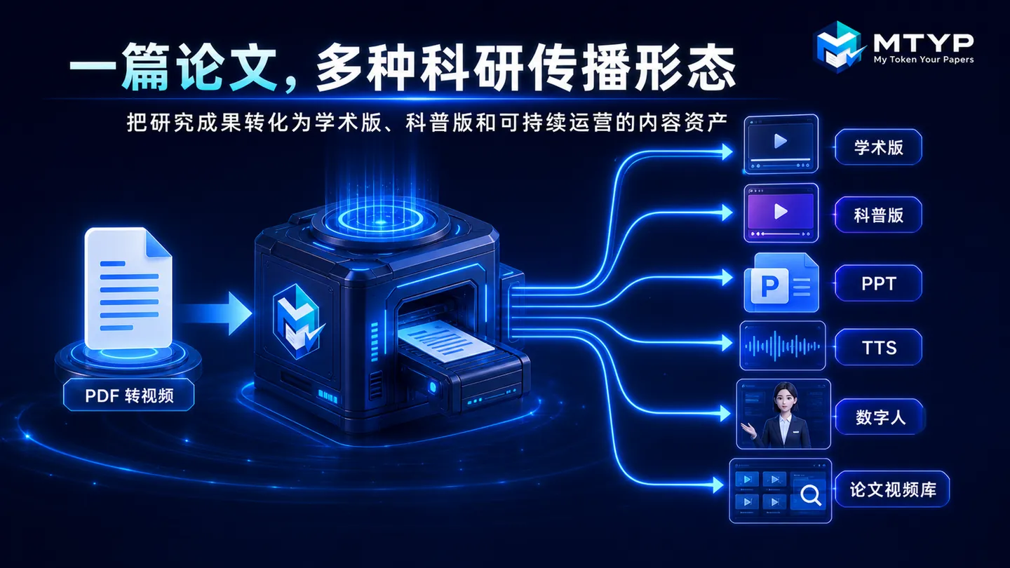 一篇论文转化为多种科研传播形式